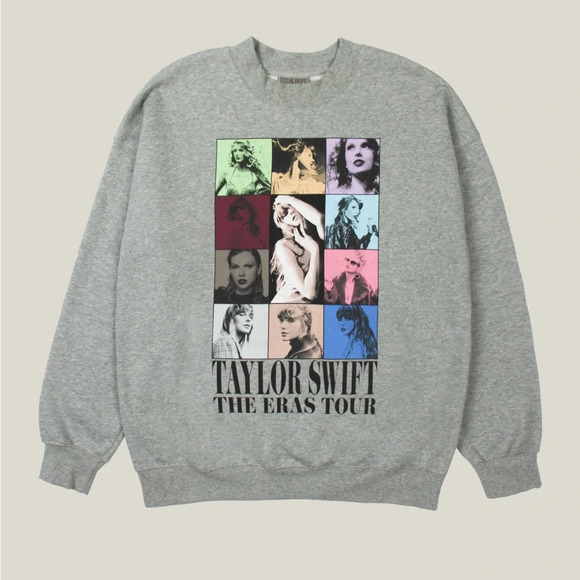 Taylor Swift Tops - NIP Taylor Swift The Eras Tour Gray Sweatshirt L